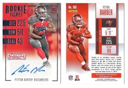 2016 Panini Contenders Football Peyton Barber Rookie Ticket Autograph