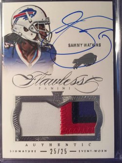 2014 Panini Flawless #3 Sammy Watkins "Rookie Patches Auto." (25/25)