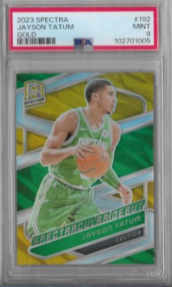 2023-24 Panini Spectra Spectracular Debut Gold Jayson Tatum #ed 8/10