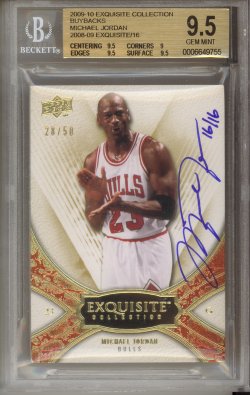 2009-10 Upper Deck Exquisite Collection Buybacks #NNO Michael Jorda