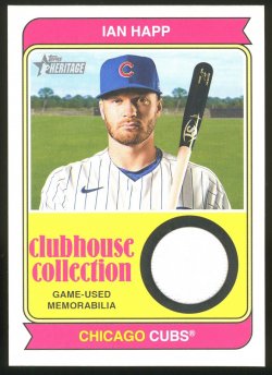 2023 Topps Heritage Clubhouse Collection Relics Ian Happ