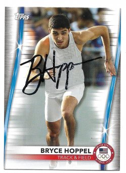 2021 Topps Olympics TTM Bryce Hoppel 10/14/25