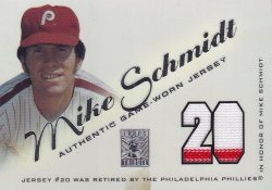 2001 Topps Tribute Game Worn Relics Mike Schmidt