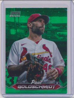    Paul Goldschmidt 2024 Stadium Club Chrome Green Refractor