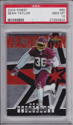    Sean Taylor 2004 Finest RC PSA 10
