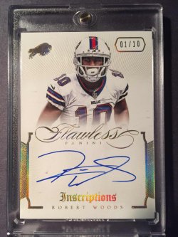 2014 Panini Flawless #36 Robert Woods "Gold Inscriptions" (01/10)