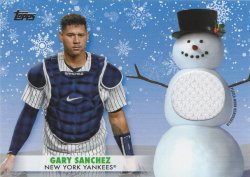    Gary Sanchez 2021 Topps Holiday Walmart Relic Card