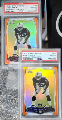 2014 Topps Chrome  ​Khalil Mack Rookie Orange Refractors