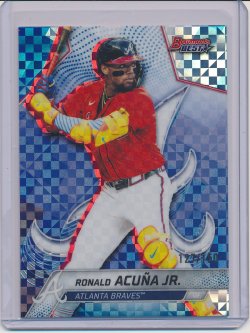    Ronald Acuna Jr. 2025 Bowmans Best Blue Xfractor /150