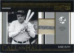 2004 Donruss Timelines Babe Ruth Call to the Hall Relic
