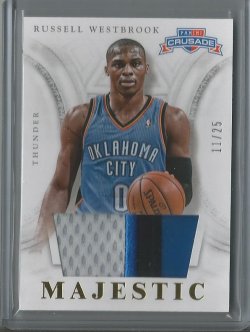 2012 Panini Crusades Russell Westbrook Majestic Prime Patch