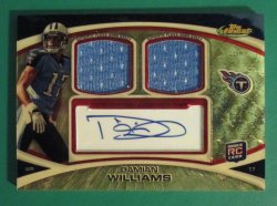 2010 Topps Finest Damian Williams Dual-Relic/Auto Superfractor