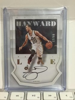 2015 Panini Luxe Gordon Hayward Die-Cut Autographs 