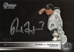 2014 Bowman Black Collection Autograph Rosell Herrera