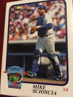 Mike Scioscia # 14 Los Angeles Police Department Baseball Card