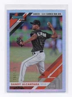 2019 Panini Donruss Career Stat Line Sandy Alcantara