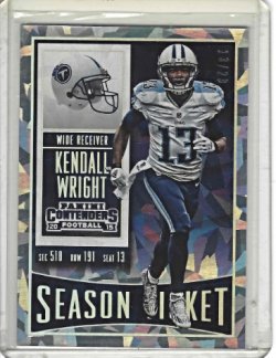 2015 Panini Contenders Kendall Wright Cracked Ice