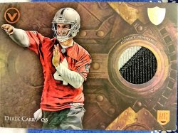 2014 Topps Valor Derek Carr Rookie Patch Card
