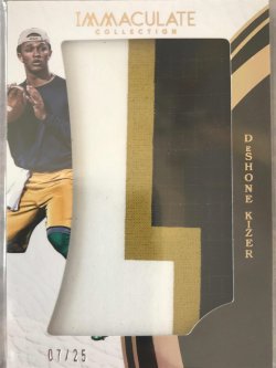 2017 Panini Immaculate Deshone Kizer 9 7/25
