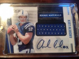 Andrew Luck Rookies and Stars Jersey auto /499