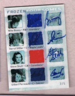 2007 Upper Deck ICE Bossy, Sittler, Shutt & Perreault Frozen Foursomes F4-BPSS