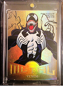 2017 Fleer Ultra Spider-Man Venom Precious Metal Gems Gold Masterpiece