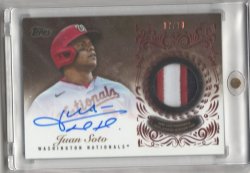 2022 Topps Flagship Series 1 Juan Soto Reverence Patch Autograph