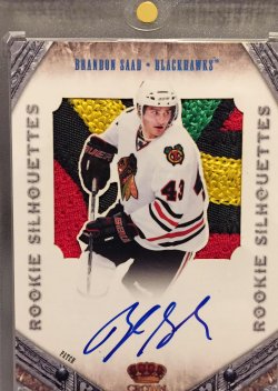 2011 Panini Royal Crown Rookie Silhouettes  Brandon Saad Rookie Auto Patch