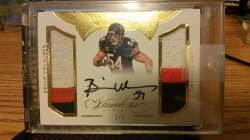 2016 Panini Flawless greats Brian urlacher patch auto 1/5