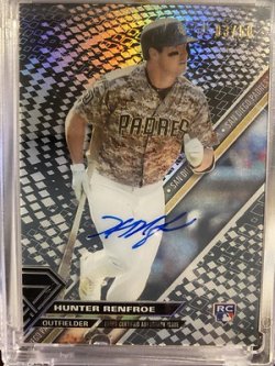 2017 Topps hi tek 2017 Topps High Tek Rookie Tek Autographs #RTHR Hunter Renfroe hunter renfroe