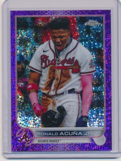    Ronald Acuna 2022 Topps Chrome Purple Speckle Refractor /299