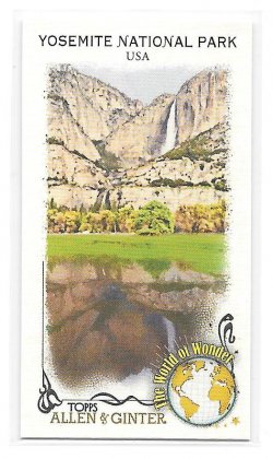 2023 Topps Topps Allen and Ginter Mini World of Wonder Yosemite National Park, USA