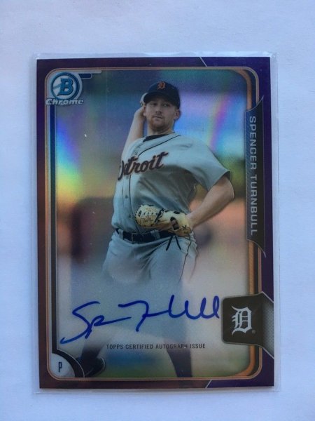 JOC PEDERSON 2015 BOWMAN CHROME ROOKIE AUTOGRAPHS REFRACTOR #ED