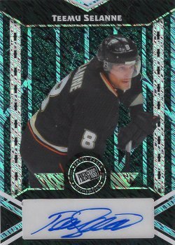 2024 Leaf Collective Press Pass Autographs Shimmer Light Blue Selanne