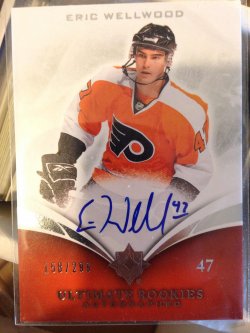 2010 Upper Deck Ultimate Eric Wellwood rc auto #130