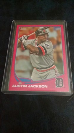 2013 Topps  Austin Jackson pink