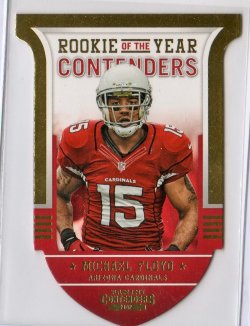 2012 Panini Contenders Michael Floyd Rookie of the Year Gold Die cut