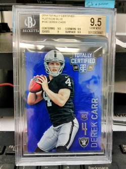 2014 Topps Fire Derek Carr RC Jersey