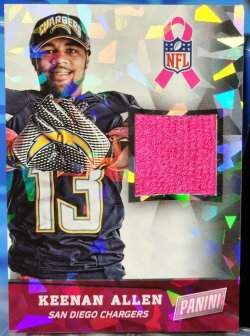 2014 Panini Black Friday Keenan Allen ToTT Breast Cancer Awareness Cracked Ice Parallel