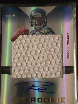 2012 Panini Absolute Rookie Premiere Materials Autographs Oversize #230 Russell Wilson