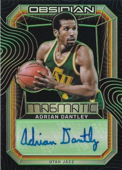 2023-24 Panini Obsidian Magmatic Signatures Green Adrian Dantley #ed 21/25