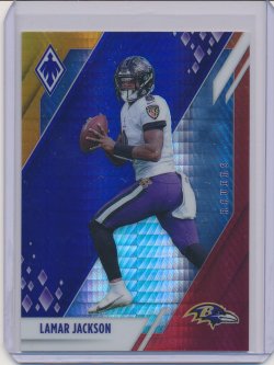    Lamar Jackson 2021 Panini Phoenix Fire Burst