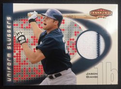 Jason Giambi 2002 Upper Deck Game-Used Memorabilia Card