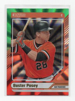 2024 Panini Donruss Green Laser Buster Posey