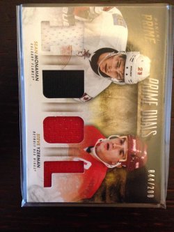 2013 Panini Prime Sean Monohan & Steve Yzerman Prime Duals IDOL D-MY