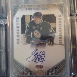 2013 Panini Crown royal  Sidney Crosby silhouette auto