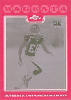    Harry Douglas 2008 Topps Chrome RC Magenta Printing Plate