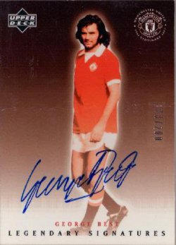 2002 Upper Deck Manchester Unite George Best Legendary Signatu