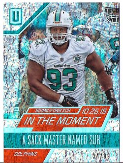 2016 Panini Unparalleled In the Moment Orange Ndamukong Suh