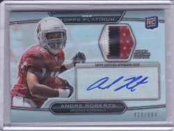 2010 Topps Platinum Autographed Patches Andre Roberts